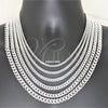 Sterling Silver Basic Necklace, Miami Cuban Design, Polished, Silver Finish, 04.420.0003.18 (100 Gauge, 02 MM Thickness, 18 Inches Length)