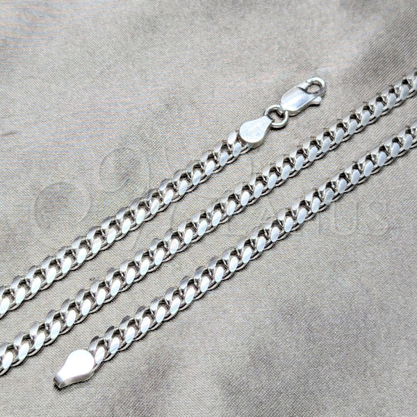 Sterling Silver Basic Necklace, Miami Cuban Design, Polished, Silver Finish, 04.420.0006.24