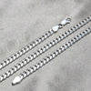 Sterling Silver Basic Necklace, Miami Cuban Design, Polished, Silver Finish, 04.420.0006.26