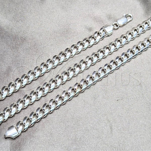 Sterling Silver Necklace — Basic Necklace Miami Cuban Design Polished 04. Gauge — main product view — SKU 159536 | Plata 925 collar — básico Necklace Miami Cuban diseño pulido 04. Gauge — SKU 159536