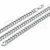 Sterling Silver Basic Necklace, Miami Cuban Design, Polished, Silver Finish, 04.420.0007.24 (200 Gauge, 07 MM Thickness, 24 Inches Length)