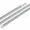 Sterling Silver Basic Bracelet, Miami Cuban Design, Polished, Silver Finish, 04.420.0007.09 (200 Gauge, 07 MM Thickness, 9 Inches Length)