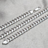 Sterling Silver Basic Necklace, Miami Cuban Design, Polished, Silver Finish, 04.420.0008.24