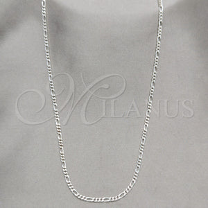 Sterling Silver Necklace — Basic Necklace Figaro Design Polished 04. .1EX 0.60 — main product view — SKU 159578 | Plata 925 collar — básico Necklace Figaro diseño pulido 04. .1EX 0.60 — SKU 159578
