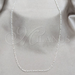 Sterling Silver Necklace — Basic Necklace Figaro Design Polished 04. .1EX 0.60 — main product view — SKU 159579 | Plata 925 collar — básico Necklace Figaro diseño pulido 04. .1EX 0.60 — SKU 159579