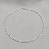 Sterling Silver Basic Anklet, Figaro Design, Polished, Silver Finish, 03.430.0004.10.1EX (0.80 Gauge, 03 MM Thickness, 10 Inches Length)