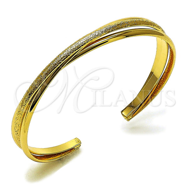Gold Filled Jewelry — Individual Bangle Twist Design Matte 07. Thickness One — main product view — SKU 159605 | Oro Laminado joyería — Individual Bangle Twist diseño Matte 07. Thickness One — SKU 159605