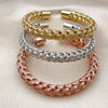 Oro Laminado Trio Bangle, Gold Filled Style Polished, Tricolor, 07.282.0026