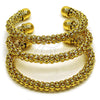 Oro Laminado Trio Bangle, Gold Filled Style Polished, Golden Finish, 07.282.0033 (08 MM Thickness, One size fits all)