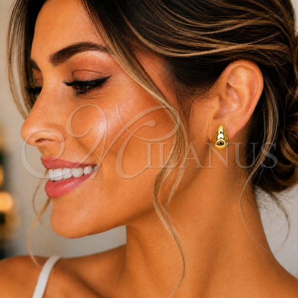 Gold Filled Ring — Stud Earring Teardrop Design Polished 02. — main product view — SKU 159633 | Oro Laminado anillo — Stud Earring Teardrop diseño pulido 02. — SKU 159633