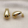 Gold Filled Ring — Stud Earring Teardrop Design Polished 02. — alternate product view — SKU 159633 | Oro Laminado anillo — Stud Earring Teardrop diseño pulido 02. — SKU 159633