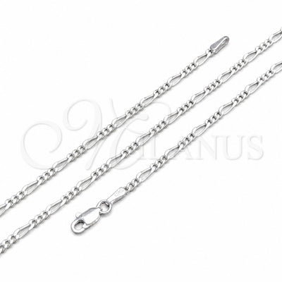 Sterling Silver Basic Anklet, Mariner Design, Polished, Silver Finish, 04.420.0030.26 (250 Gauge, 10 MM for wholesale, main product view