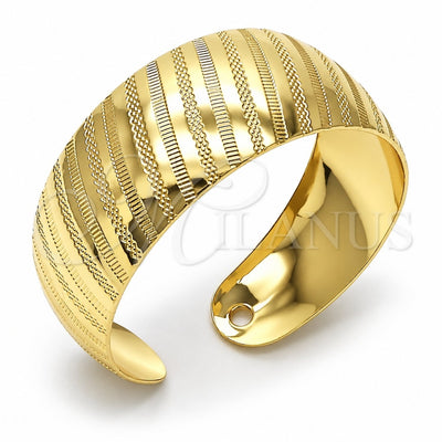 Oro Laminado Individual Bangle, Gold Filled Style Polished, Golden Finish, 07.432.0001 (18 MM Thickness, One size fits all)