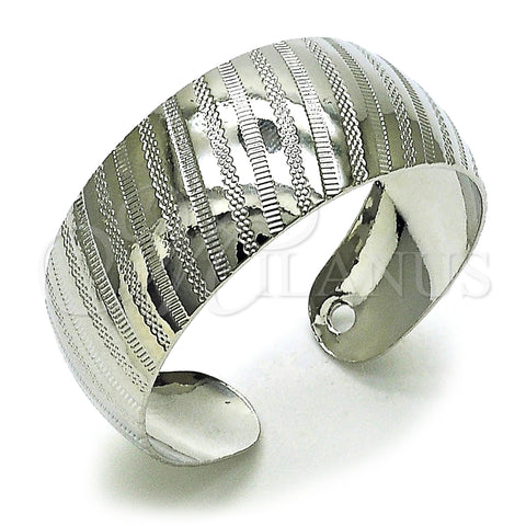 Rhodium Plated Individual Bangle, Polished, Rhodium Finish, 07.432.0001.1