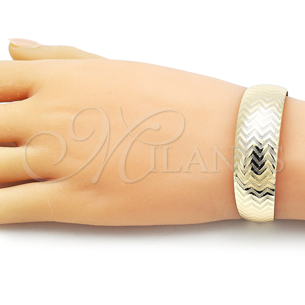 Gold Filled Jewelry — Individual Bangle Polished 07. Thickness One size fits — alternate product view — SKU 159671 | Oro Laminado joyería — Individual Bangle pulido 07. Thickness One size fits — SKU 159671