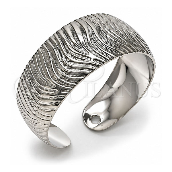 White Gold Filled Individual Bangle, Polished, Rhodium Finish, 07.432.0003.1 (Thickness, One size fits all)