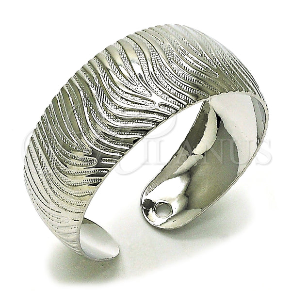 White Gold Filled Jewelry — Individual Bangle Polished 07. Thickness One size fits — main product view — SKU 159674 | Oro Laminado Blanco joyería — Individual Bangle pulido 07. Thickness One size fits — SKU 159674