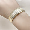 Oro Laminado Individual Bangle, Gold Filled Style Polished, Golden Finish, 07.432.0004 (Thickness, One size fits all)