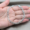 Sterling Silver Basic Bracelet, Mariner Design, Polished, Silver Finish, 04.420.0019.08 (150 Gauge, 06 MM Thickness, 8 Inches Length)