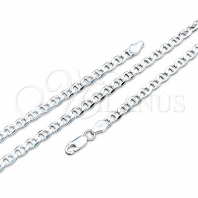 Sterling Silver Basic Necklace, Mariner Design, Polished, Silver Finish, 04.420.0020.18 (120 Gauge, 05 MM for wholesale, main product view