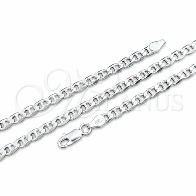 Sterling Silver Basic Necklace, Mariner Design, Polished, Silver Finish, 04.420.0021.18 (100 Gauge, 04 MM for wholesale, main product view