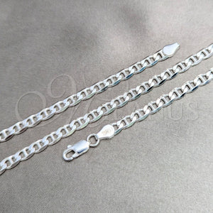 Sterling Silver Necklace — Basic Necklace Mariner Design Polished 04. Gauge 04 — main product view — SKU 159708 | Plata 925 collar — básico Necklace Mariner diseño pulido 04. Gauge 04 — SKU 159708