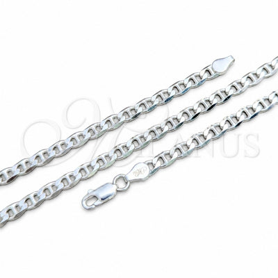 Sterling Silver Basic Necklace, Mariner Design, Polished, Silver Finish, 04.420.0021.16 (100 Gauge, 04 MM for wholesale, main product view