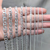 Sterling Silver Basic Bracelet, Mariner Design, Polished, Silver Finish, 04.420.0021.07 (100 Gauge, 04 MM Thickness, 7 Inches Length)