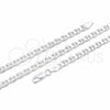 Sterling Silver Basic Bracelet, Mariner Design, Polished, Silver Finish, 04.420.0021.07 (100 Gauge, 04 MM Thickness, 7 Inches Length)