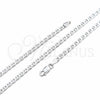 Sterling Silver Basic Necklace, Mariner Design, Polished, Silver Finish, 04.420.0022.16 (0.80 Gauge, 03 MM Thickness, 16 Inches Length)