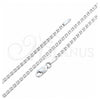 Sterling Silver Basic Necklace, Mariner Design, Polished, Silver Finish, 04.420.0023.16 (0.60 Gauge, Thickness, 16 Inches Length)