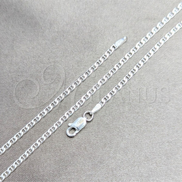 Sterling Silver Anklet — Basic Anklet Mariner Design Polished 04. 0.60 Gauge — main product view — SKU 159716 | Plata 925 tobillera — básico Anklet Mariner diseño pulido 04. 0.60 Gauge — SKU 159716