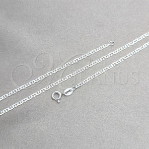 Sterling Silver Necklace — Basic Necklace Mariner Design Polished 04. 0.50 Gauge — main product view — SKU 159718 | Plata 925 collar — básico Necklace Mariner diseño pulido 04. 0.50 Gauge — SKU 159718