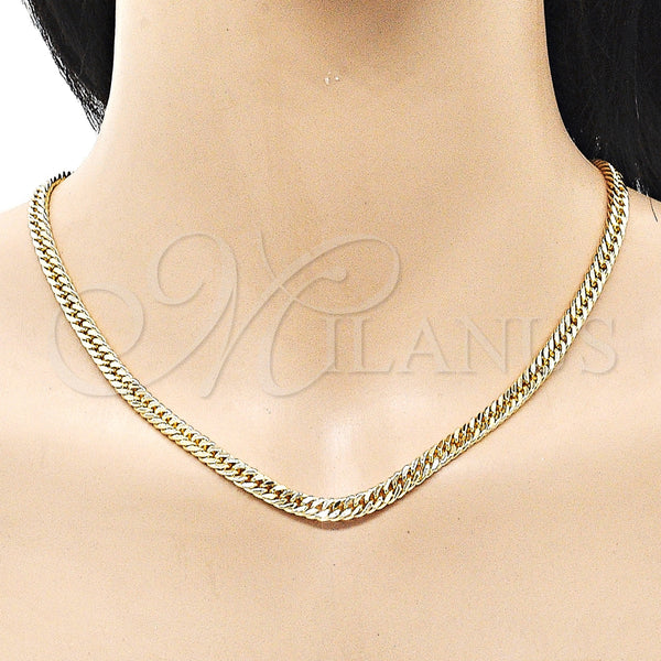 Gold Filled Necklace — Basic Necklace Polished 04. 05 MM Thickness 22 — alternate product view — SKU 159719 | Oro Laminado collar — básico Necklace pulido 04. 05 MM Thickness 22 — SKU 159719