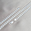 Sterling Silver Basic Necklace, Curb Design, Polished, Silver Finish, 04.420.0026.22 (200 Gauge, Thickness, 22 Inches Length)