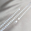 Sterling Silver Basic Necklace, Curb Design, Polished, Silver Finish, 04.420.0027.24 (180 Gauge, 07 MM Thickness, 24 Inches Length)