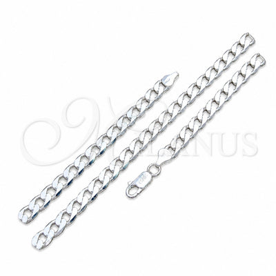 sterling silver curb-link necklace - product view - Milanus SKU 159737 for wholesale, main product view