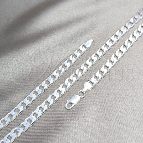 Sterling Silver ID Bracelet, Curb Design, Polished, Silver Finish, 04.420.0027.09