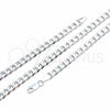 Sterling Silver Basic Necklace, Curb Design, Polished, Silver Finish, 04.420.0028.20 (150 Gauge, 06 MM Thickness, 20 Inches Length)