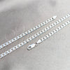 Sterling Silver Basic Necklace, Curb Design, Polished, Silver Finish, 04.420.0029.20 (120 Gauge, Thickness, 20 Inches Length)