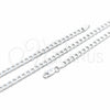 Sterling Silver Basic Necklace, Curb Design, Polished, Silver Finish, 04.420.0029.18 (120 Gauge, Thickness, 18 Inches Length)