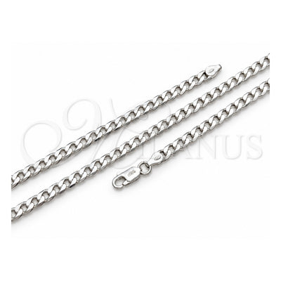 Sterling Silver Basic Anklet, Curb Design, Polished, Silver Finish, 03.420.0029.10 (120 Gauge, Thickness, 10 Inches Length)