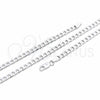Sterling Silver Basic Anklet, Curb Design, Polished, Silver Finish, 03.420.0029.10 (120 Gauge, Thickness, 10 Inches Length)