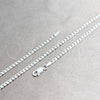 Sterling Silver Basic Necklace, Curb Design, Polished, Silver Finish, 04.420.0032.18 (0.80 Gauge, 03 MM Thickness, 18 Inches Length)