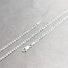 Sterling Silver Basic Necklace, Curb Design, Polished, Silver Finish, 04.420.0032.18 (0.80 Gauge, 03 MM Thickness, 18 Inches Length)