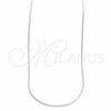 Sterling Silver Basic Bracelet, Curb Design, Polished, Silver Finish, 03.420.0034.16 (0.40 Gauge, Thickness, 16 Inches Length)