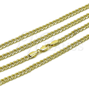 Gold Filled Necklace — Basic Necklace Concave Cuban Design Polished 04. Thickness — main product view — SKU 159813 | Oro Laminado collar — básico Necklace Concave Cuban diseño pulido 04. Thickness — SKU 159813