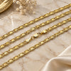 Oro Laminado Basic Necklace, Gold Filled Style Mariner Design, Polished, Golden Finish, 04.213.0347.24 (Thickness, 24 Inches Length)