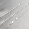 Sterling Silver Basic Necklace, Rope Design, Polished, Silver Finish, 04.420.0035.22 (0.80 Gauge, Thickness, 22 Inches Length)
