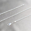 Sterling Silver Basic Necklace, Rope Design, Polished, Silver Finish, 04.420.0036.20 (0.70 Gauge, Thickness, 20 Inches Length)